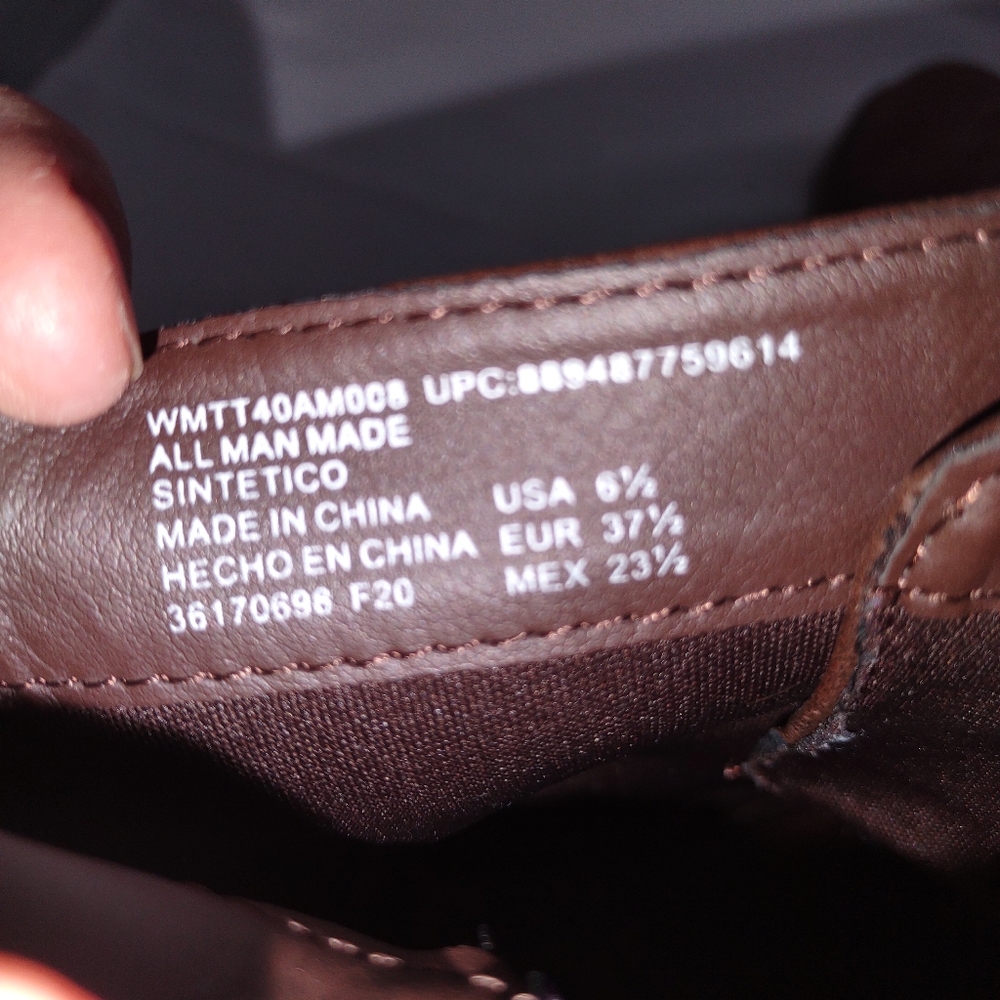 Time and Tru Lace Up/Side Zip Boots size 6.5 - Picture 4 of 4